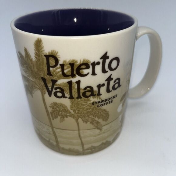 Starbucks Other - 2014 Starbucks Puerto Vallarta Mug Collector‎ Series Purple Ceramic Coffee 16oz
